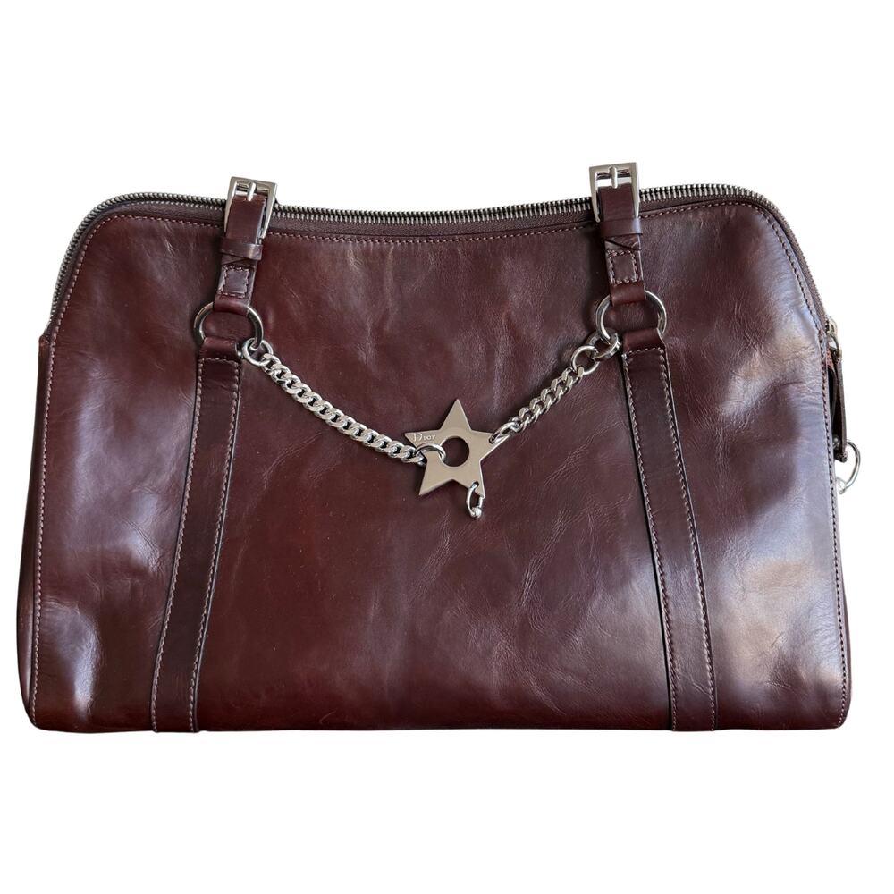Vintage Dior Hardcore SS 2004 Burgundy Shoulder Bag
